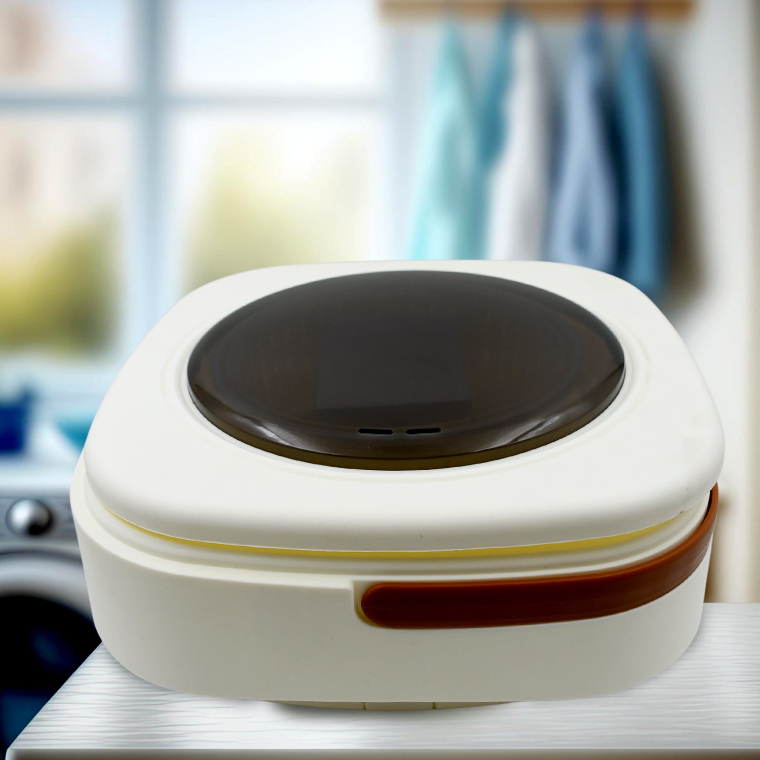 1457 Folding Washing Machine Mini Portable Washing Machine Deep Cleaning Half Automatic Washt Mini Foldable Washing Machine Suitable For Socks Underwear Baby Clothes - Shop Gharse