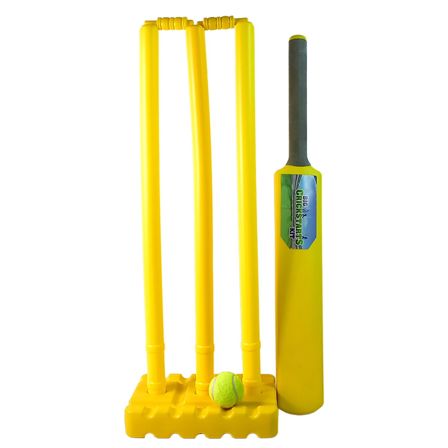 Big Cricket Kit Cricket Set With 1 Cricket Bat 1 Rubber Ball Bails 3 Stumps With Stand Base - Shop Gharse