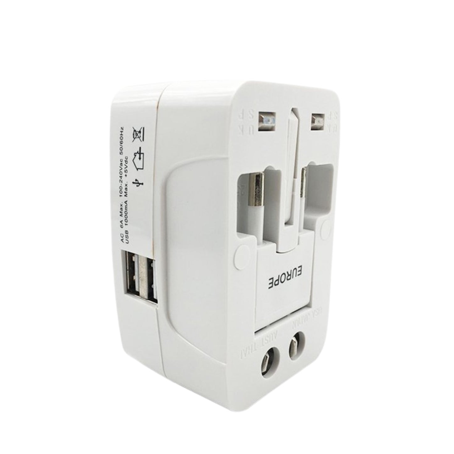12671 All-in-one Universal Worldwide Travelling Ac Adaptor Plug (Au  Uk  Us  Eu) International Power Charger Electric Usb Power Plug Socket Adapter Converter (1 Pc) - Shop Gharse