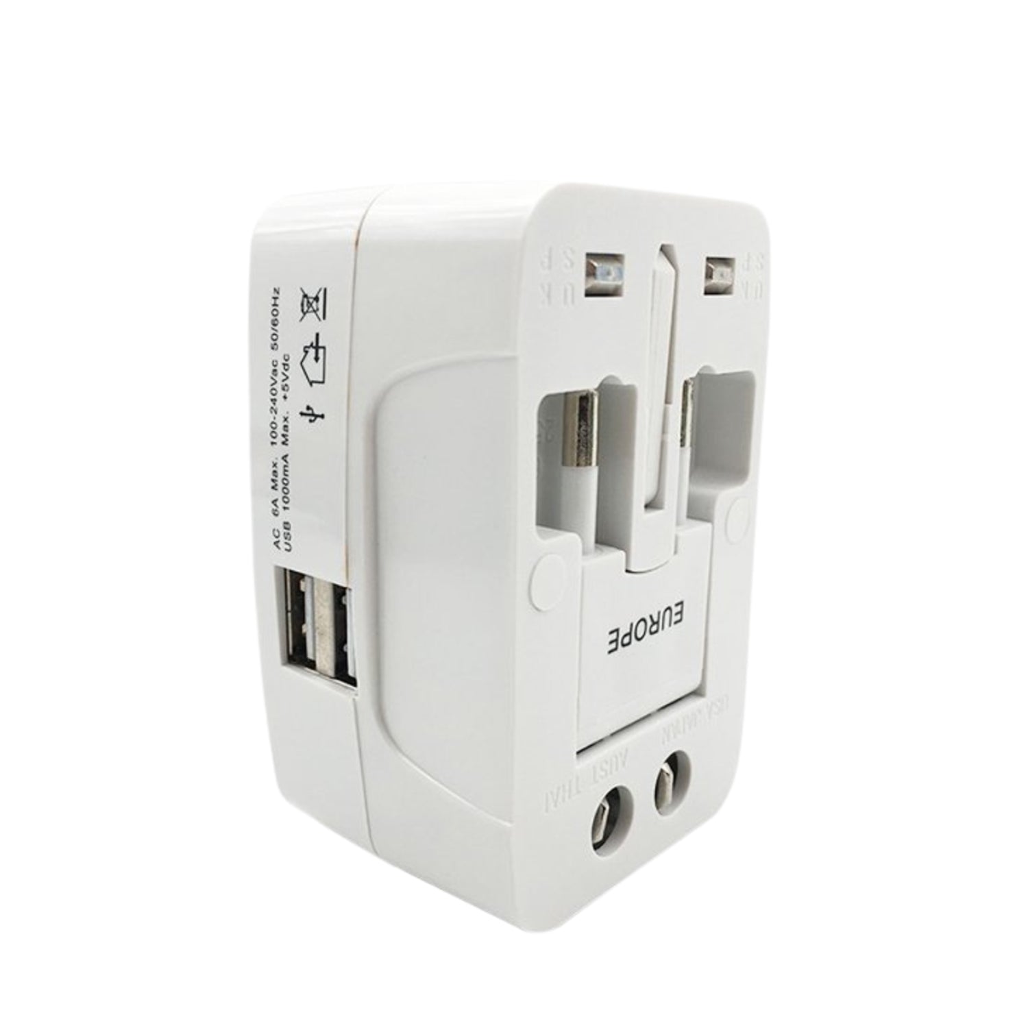 12671 All-in-one Universal Worldwide Travelling Ac Adaptor Plug (Au  Uk  Us  Eu) International Power Charger Electric Usb Power Plug Socket Adapter Converter (1 Pc) - Shop Gharse