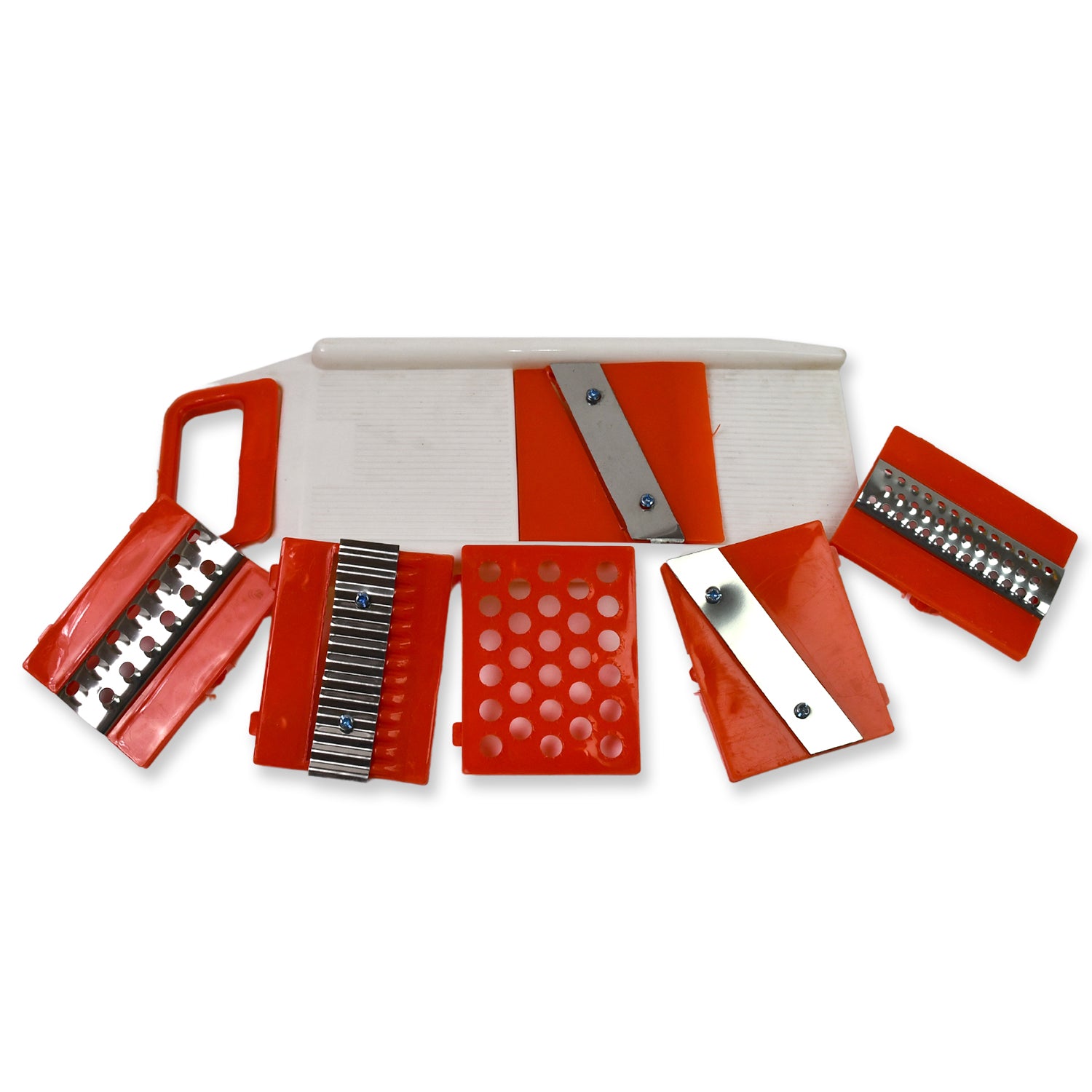 Plastic 6 In 1 Vegetables Slicer Cutter And Fruit Dicer Grater (1 Set) - Shop Gharse