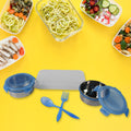 Sumo Lunch Box With Lunch Bag Plastic Lunch Box  Plastic Spoon Fork (2 Pc Set  With Lunch Box) - Shop Gharse