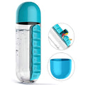 12911 Pill  Vitamin Bottle Water Bottle Multi Functional Use For Traveling  Outdoor Use Water Bottle Travelling Kit Summer Special Bottle (600 Ml   Mix Color ) - Shop Gharse