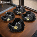 A One Ceramic Tea  Cups  Mug Set With Leaf Shape Serving Bowl (8 Pcs Set) - Shop Gharse