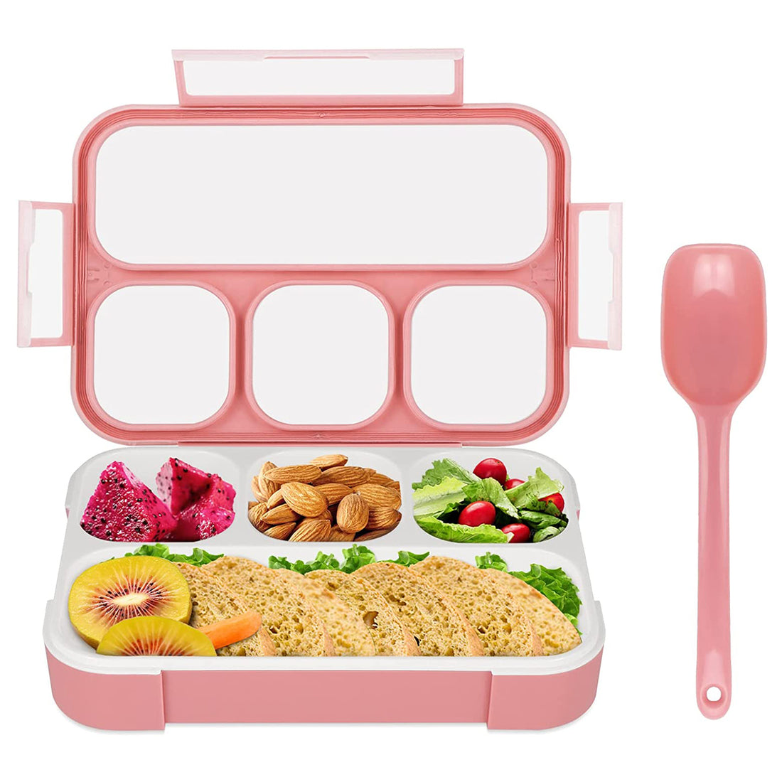 5212 Lunch Box 4 Compartment With Leak Proof Lunch Box For School  Office Use - Shop Gharse