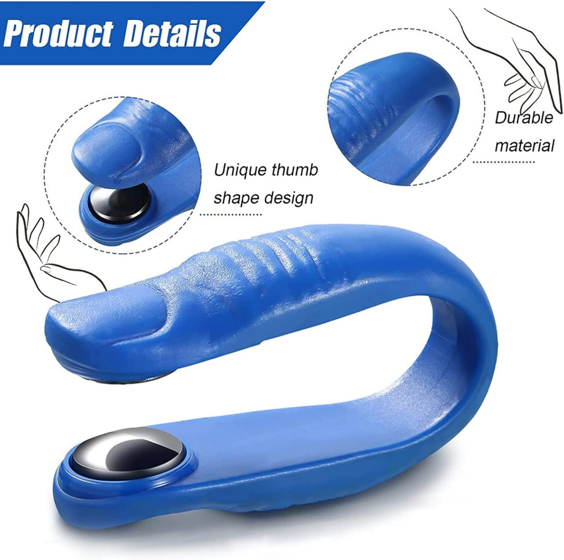 Sugar Control Acupressure Hand Pressure Point Clip Migraine Relief Clip With Magnets (1 Pc) - Shop Gharse