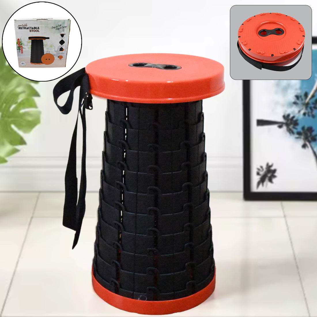 Retractable Folding Stools (1 Pc) - Shop Gharse