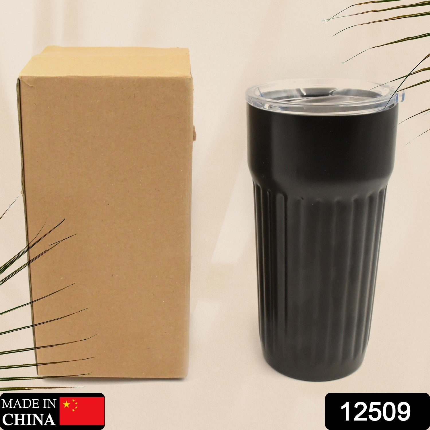 12509 Stainless Steel Vacuum Insulated  Insulated Coffee Cups Travel Mug Car Coffee Mug With Lid Reusable Thermal Cup For Coffee Car Travel Beach Camping Hiking Hunting Fishing Drinks Coffee Tea (1 Pc) - Shop Gharse