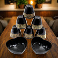 2 Bowl  6 Glass Snake Set ( 8 Pc Set ) - Shop Gharse