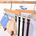 Space Saving 8 Hooks Wooden Hangers (Hanging Hook Included  1 Pc) - Shop Gharse