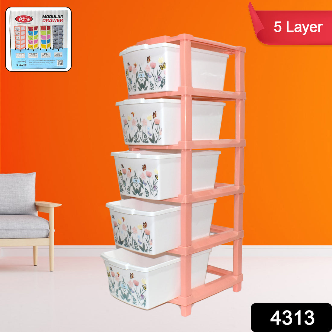 Plastic Smart Wonder Drawer Home Storage  Organization (5 Layer  1 Pc) - Shop Gharse