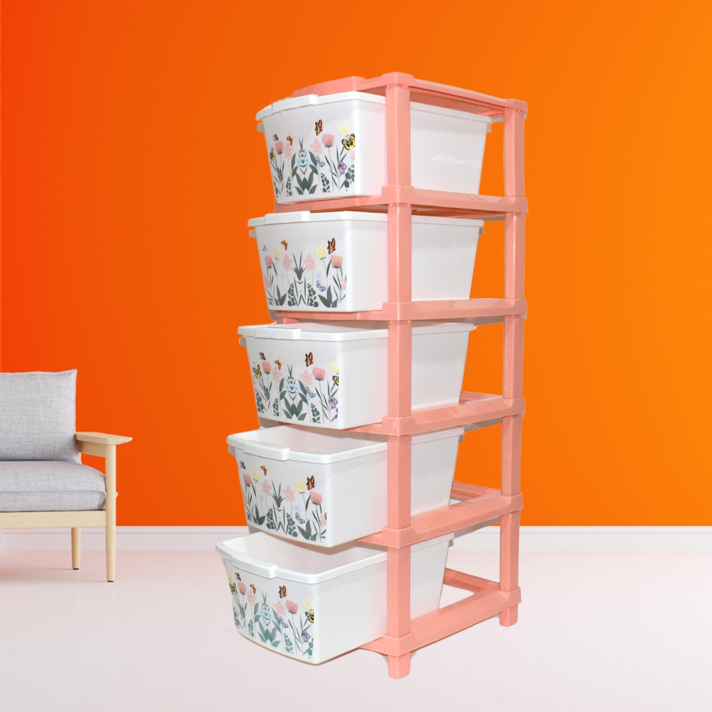 Plastic Smart Wonder Drawer Home Storage  Organization (5 Layer  1 Pc) - Shop Gharse