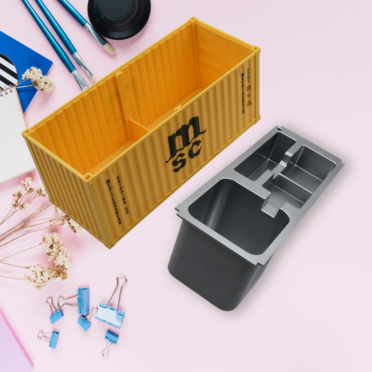 Shipping Container Pen Holder Shipping Container Model Pen Name Cardholder Simulated Container Model For Business Gift - Shop Gharse