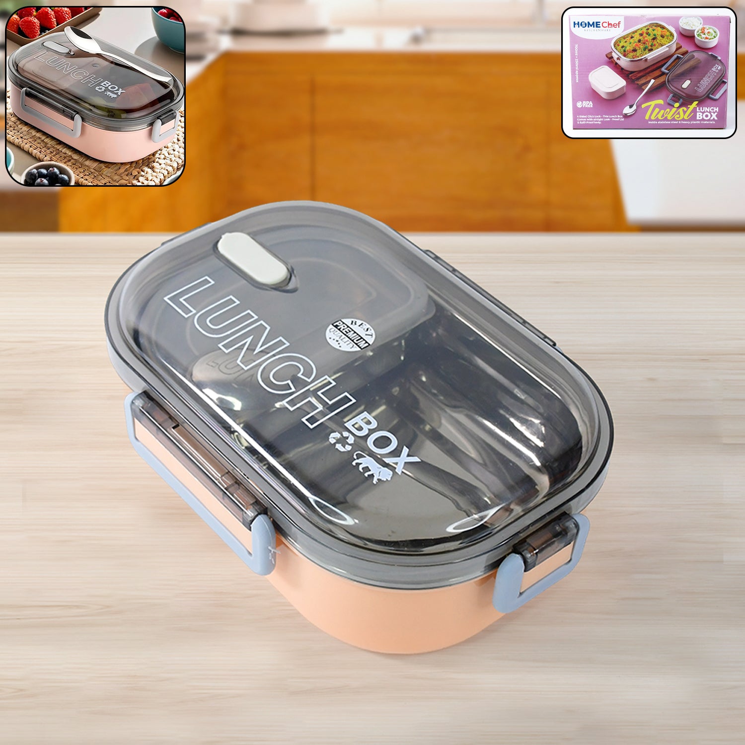 Home Chef Premium Leak-proof Lunch Box - Shop Gharse