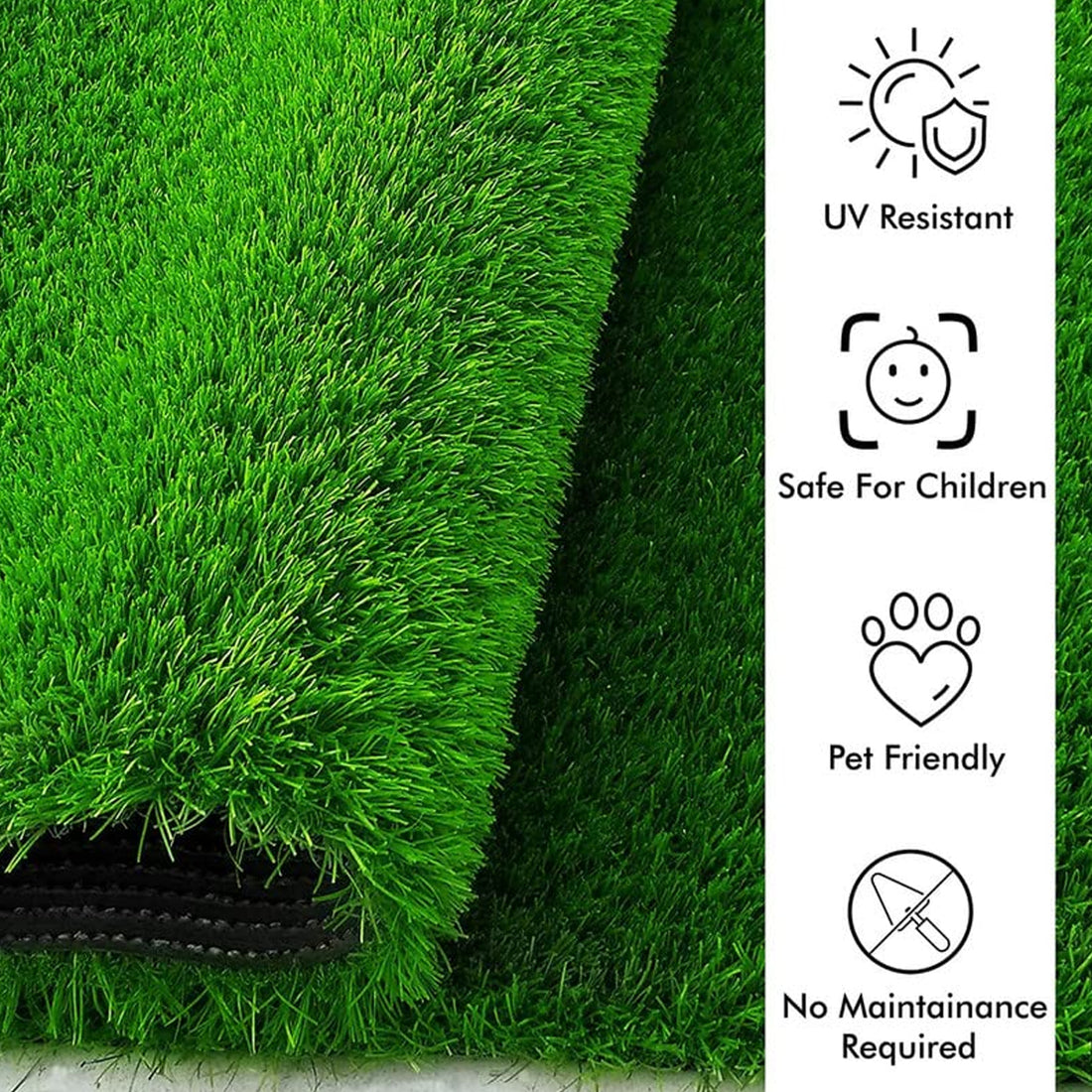 0612 Artificial Grass For Balcony Or Doormat Soft And Durable Plastic Turf Carpet 58x38cm - Shop Gharse