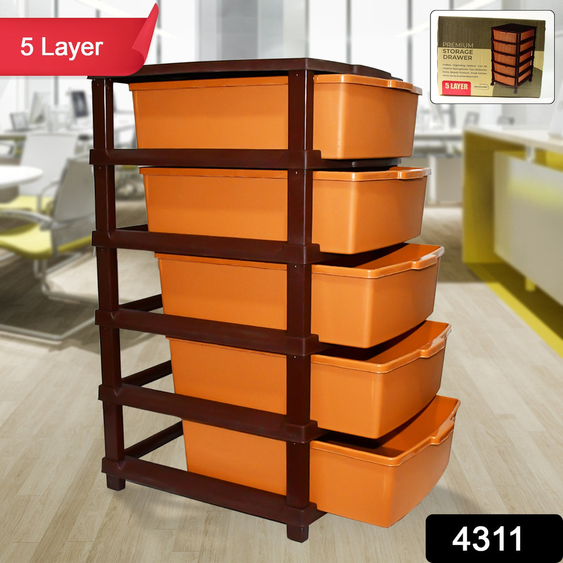 Plastic Premium Home Storage  Organization (5 Layer  1 Pc) - Shop Gharse