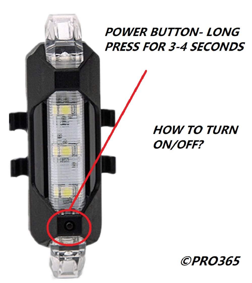 1560 Rechargeable Bicycle Front Waterproof Led Light (White) - Shop Gharse
