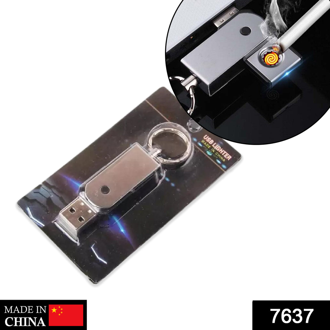 7637 Usb Mini Portable Lighters With Thin Metal Creative - Shop Gharse