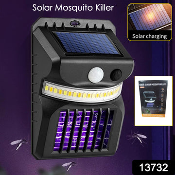 Bug Zapper Outdoor 2 In 1 Solar Mosquito Zapper Lamps (1 Pc) - Shop Gharse