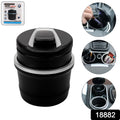 Portable Car Ashtray With Lid And Blue Led Light (1 Pc  With Color Box) - Shop Gharse