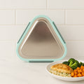 Ganesh Trinity 2-piece Stainless Steel Triangle Lunch Box Set - Shop Gharse