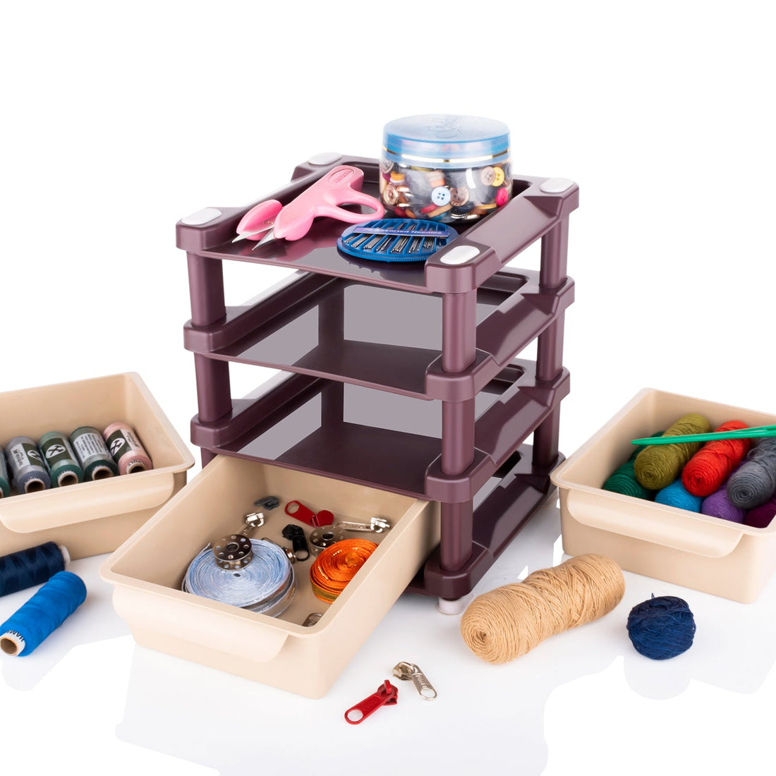 4767 Mini 3 Layer Drawer Used For Storing Makeup Equipments And Kits Used By Womens And Ladies. - Shop Gharse