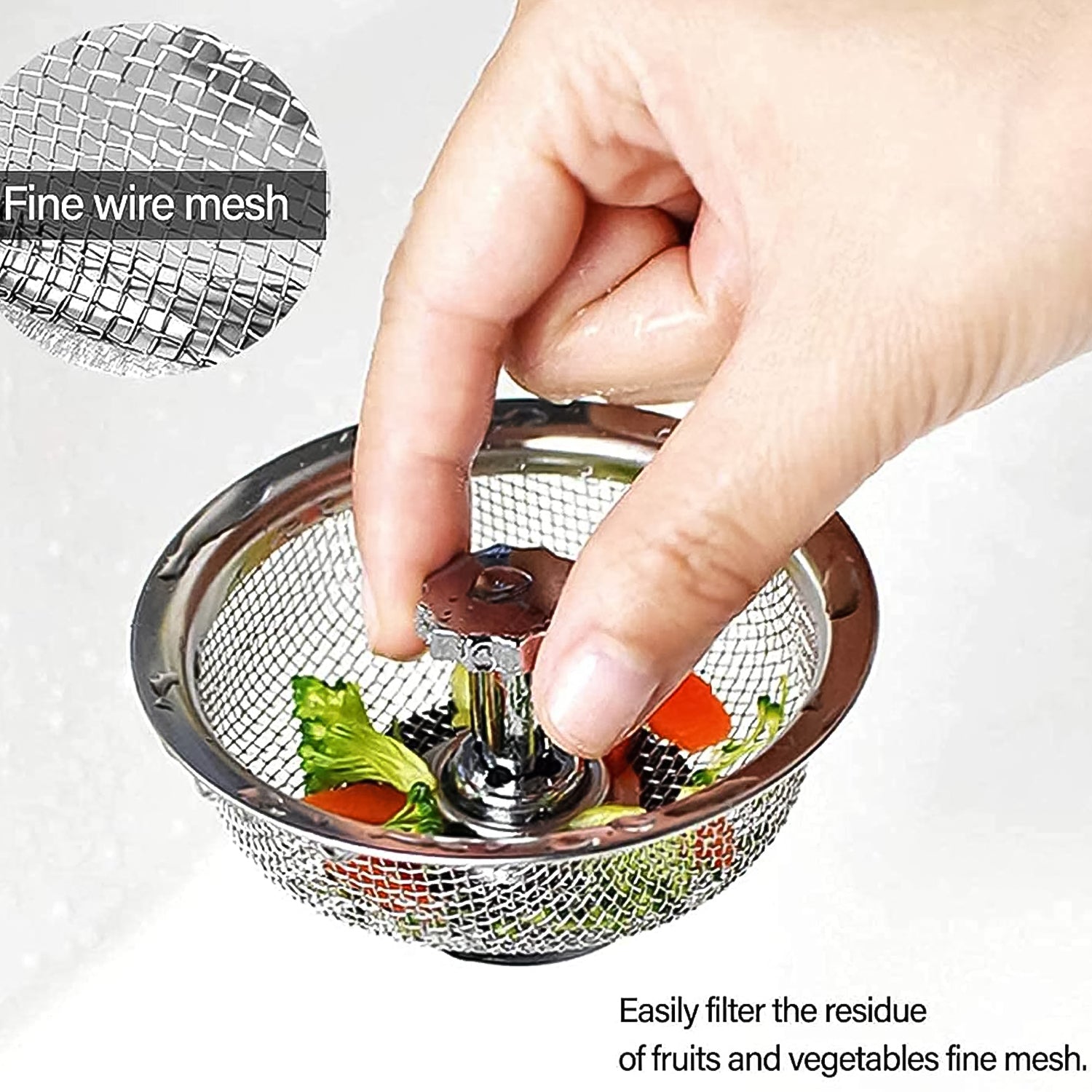Stainless Steel Sink Strainer Basket Strainer Kitchen Sink Strainer (1 Pc) - Shop Gharse
