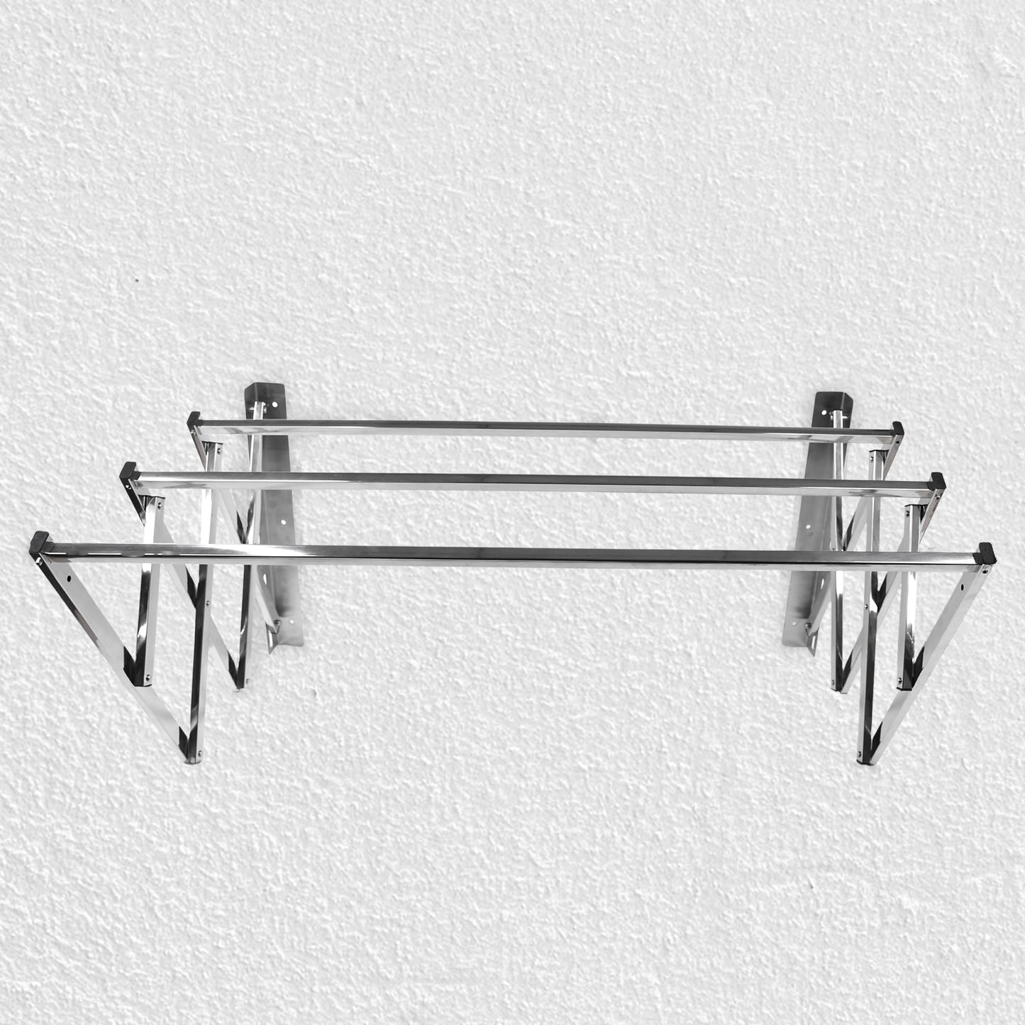 Stainless Steel Wall-mounted Folding Clothes Drying Rack - Shop Gharse