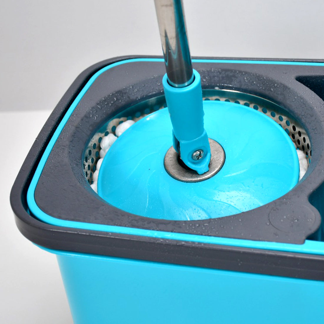4027 Quick Spin Mop Plastic Spin Bucket Floor Cleaning Easy Wheels  Big Bucket Floor Cleaning Mop With Bucket - Shop Gharse