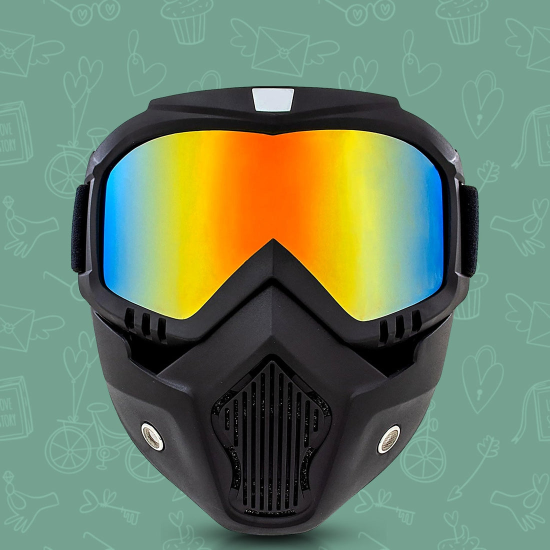 Motorcycle Goggles Off-road Helmet Goggles Windproof Glasses Goggles Mask (1 Pc) - Shop Gharse