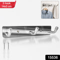 Stainless Steel Wall Mounted Coat 3 Hook Rack (14x3  1 Pc) - Shop Gharse