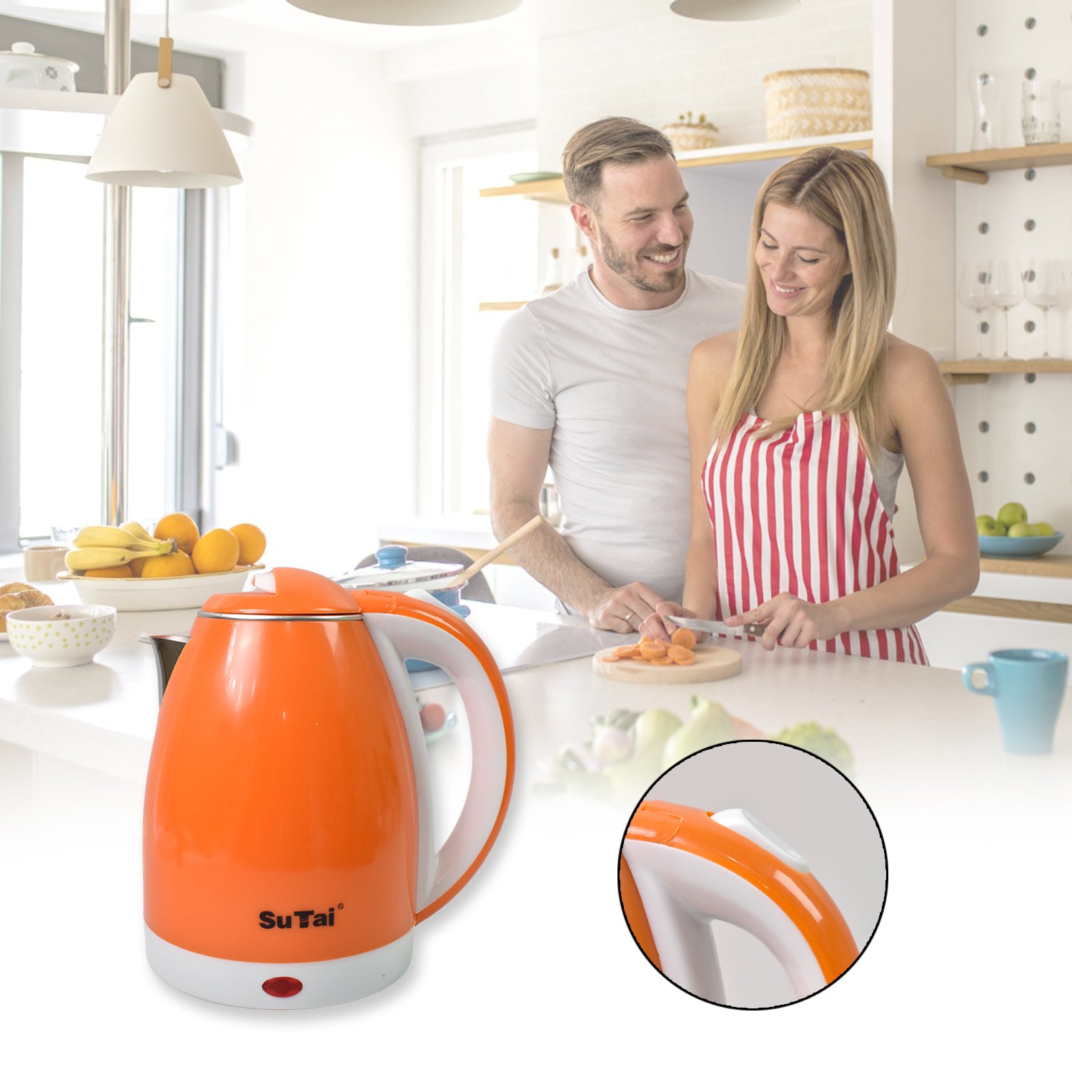Electric Kettle Boil Dry Protection  Auto-shut Off (1500-2000w  2 Ltr.) - Shop Gharse