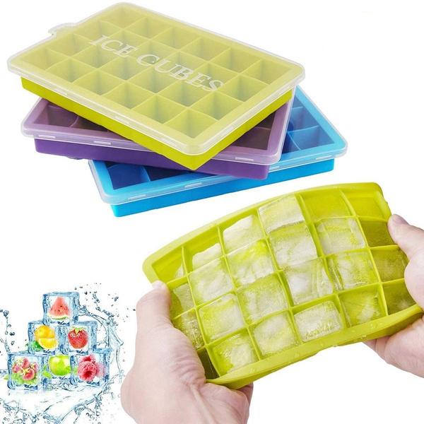 1144  Silicone Ice Cube Trays 24 Cavity Per Ice Tray Multicolour - Shop Gharse