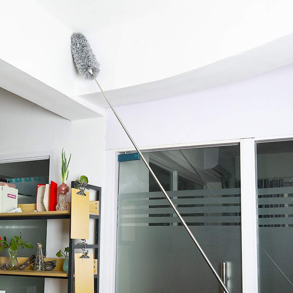 1279 Microfiber Dusters For Cleaning Telescoping Feather Duster With 100 Inches Extendable Handle Pole Dusting Cleaning Tools For Cleaning High Ceiling Ceiling Fan Blinds Cobwebs Furniture Cars - Shop Gharse