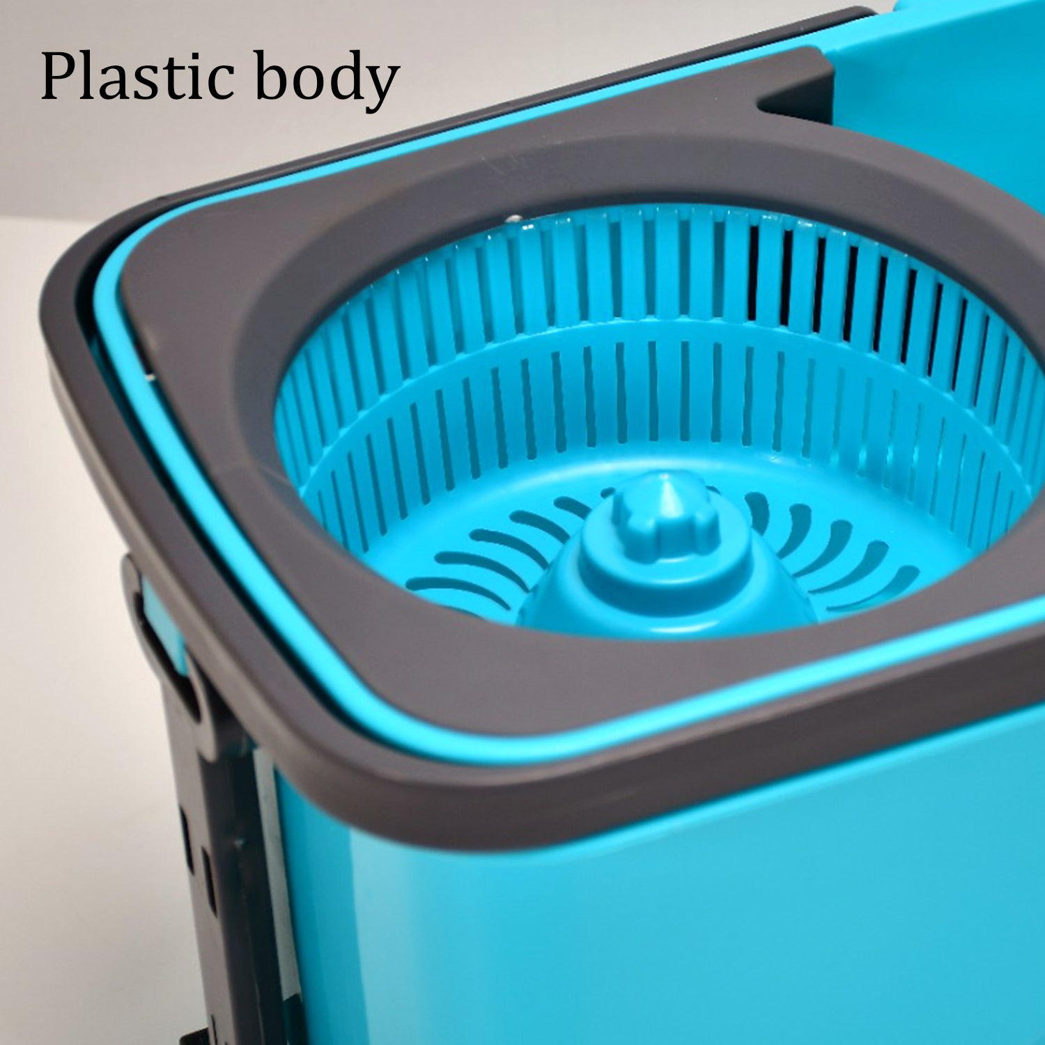 4028 Quick Spin Mop Plastic Spin Bucket Floor Cleaning Easy Wheels  Big Bucket Floor Cleaning Mop With Bucket - Shop Gharse