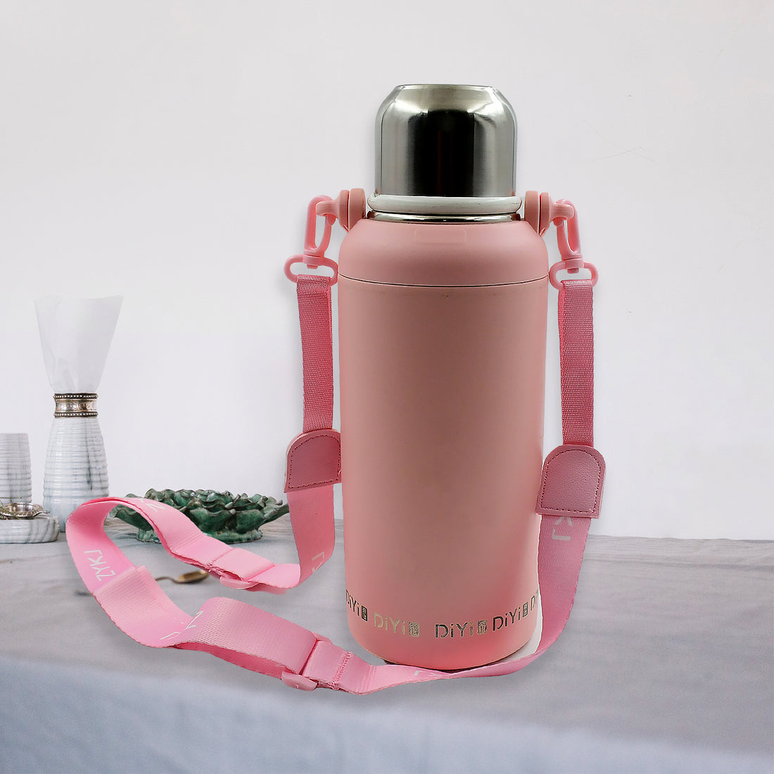 13036 Stainless Steel Tumblers 316 Stainless Steel Vacuum Insulated Cup  Bottle Portable Travel Kettle  Water Bottle With Handle Outdoor Large Capacity Sports Kettle Cups  Bottle (1300 Ml) - Shop Gharse
