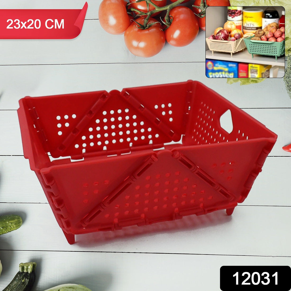 Storage Basket Box With Holes Ventilated Design (2320 Cm  1 Pc) - Shop Gharse