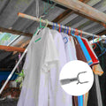 Stainless Steel Telescopic Pole Clothes Hooks Hanger (1 Pc  155 Cm) - Shop Gharse