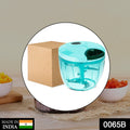 0065b Manual Stainless Steel Compact Extra Sharp Hand Held Vegetable Chopperslicer With 5 Blades (750 Ml) - Shop Gharse