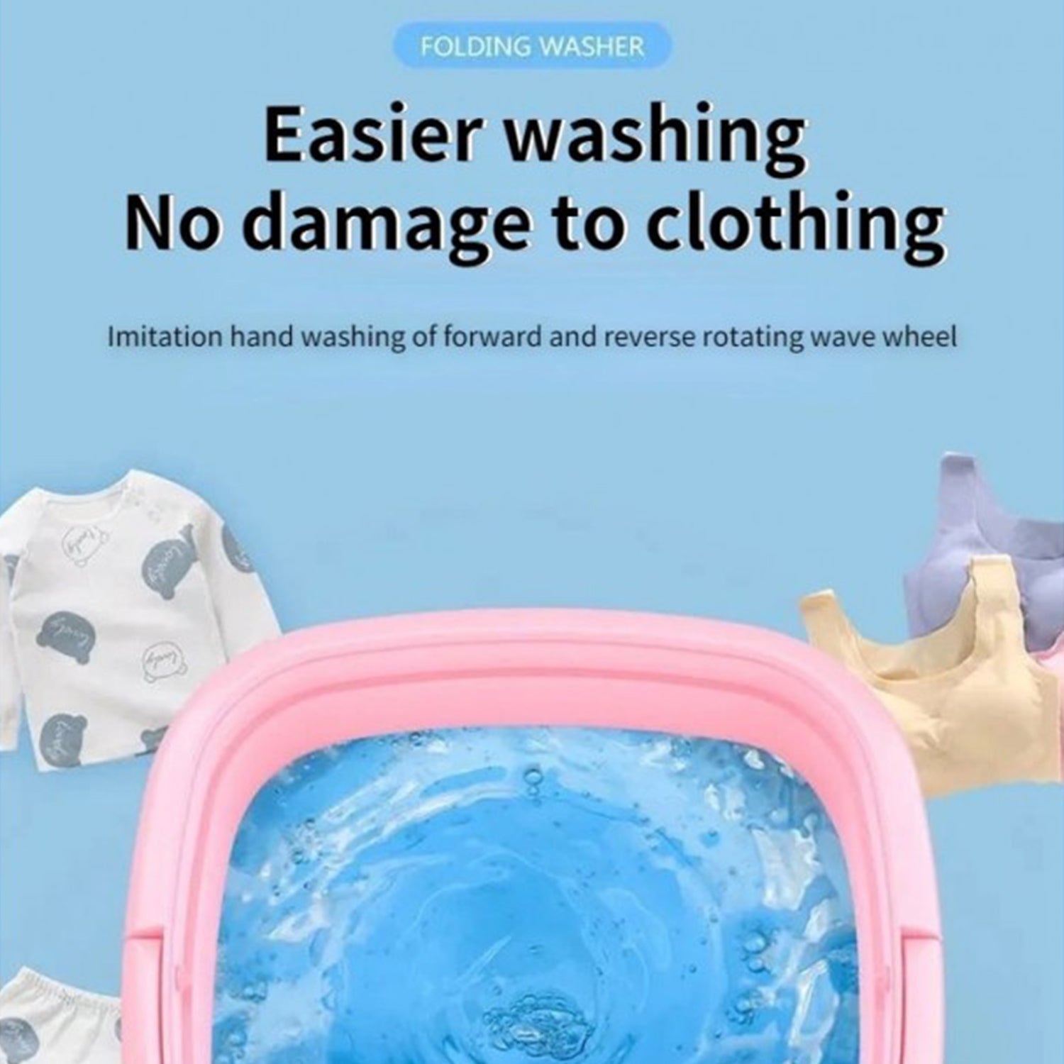 1335 Mini Foldable Washing Machine - Shop Gharse