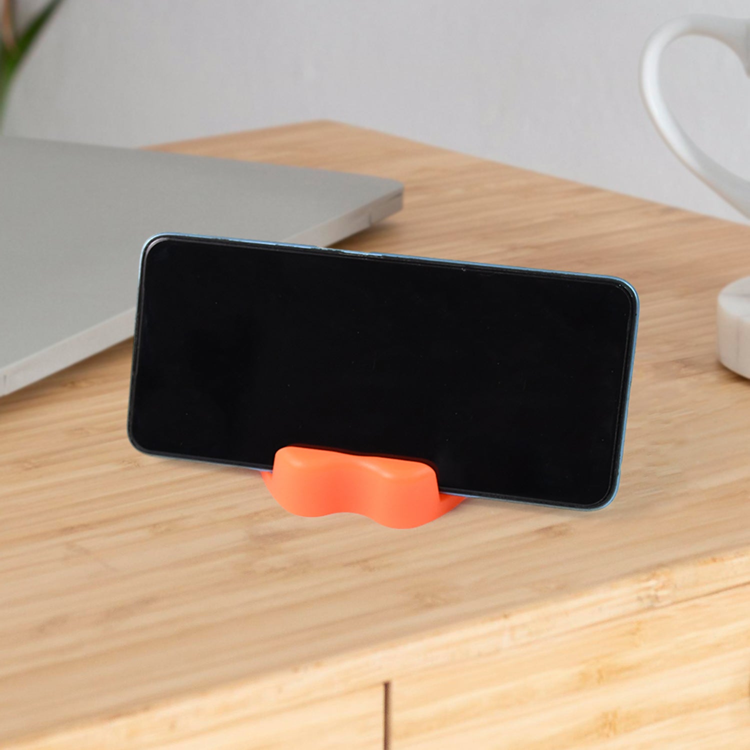 Apple-shaped Plastic Mobile Phone Holder (1 Pc  Mix Color) - Shop Gharse