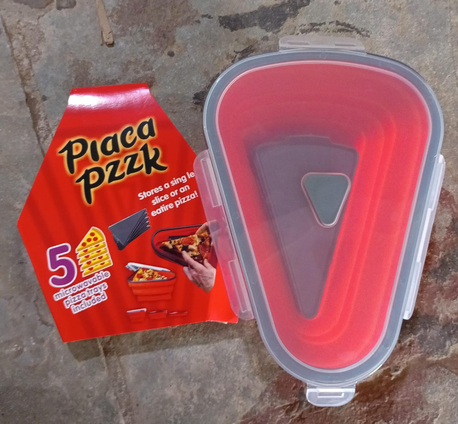 10026 Reusable Pizza Storage Containers With 5 Microwavable Serving Trays Silicone Container Expandable  Adjustable For Packing Pizza At Home  Outdoor - Shop Gharse