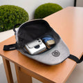 13112 Waterproof Anti Theft Cross-body Fanny Pack Waist Bag Shoulder Bags Chest Men Casual Fashion Usb Charging Earphone Hook Sling Travel Bag (1 Pc) - Shop Gharse