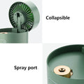 7615 Mini Desktop Cooling Fan Automatic Shaking Head Rotating Spray Humidifier Fan Water Cooling Small Fan Desktop Mini Air Conditioning Fan With Small Water Tank (Battery Not Include) - Shop Gharse