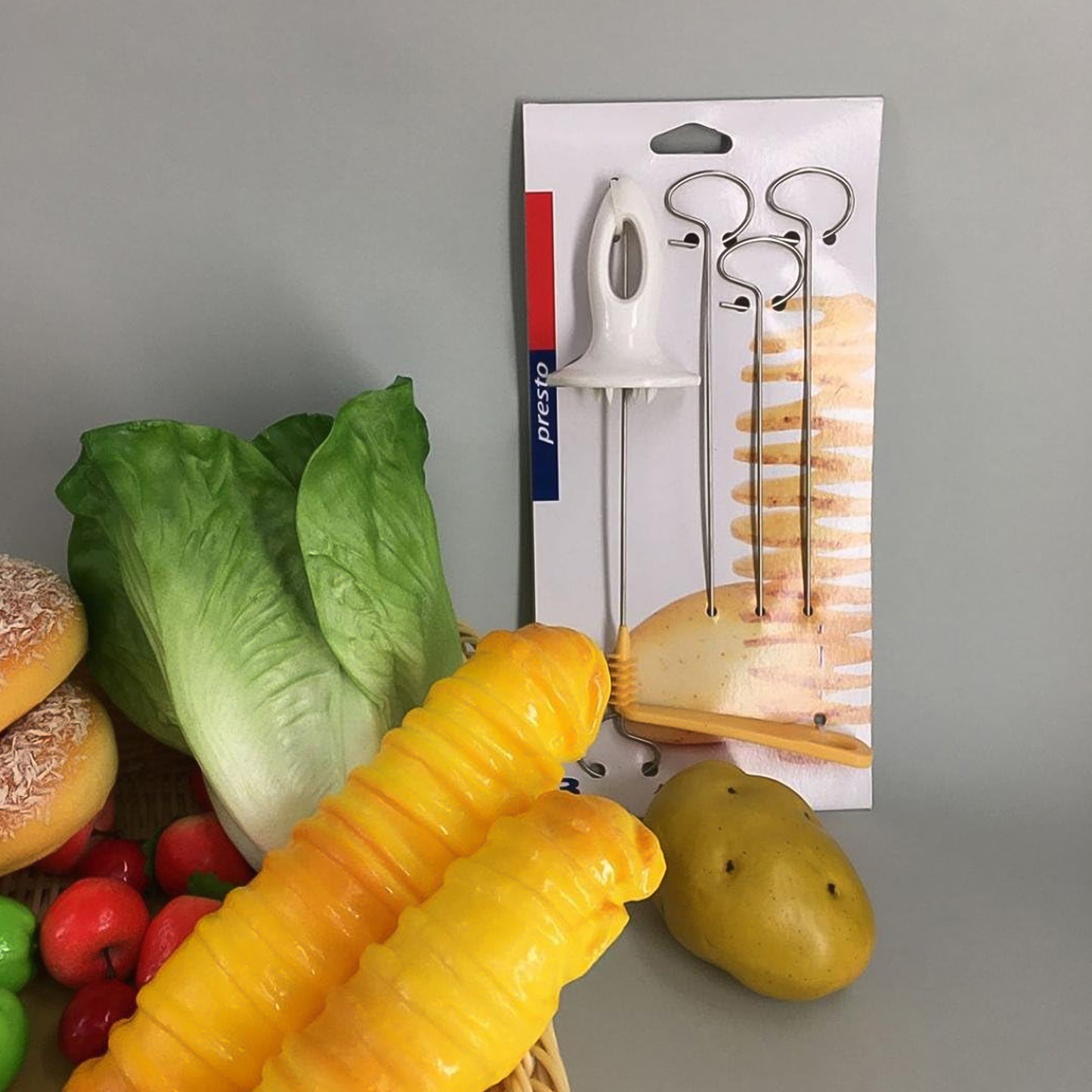 1 Set Potato Spiral Cutter Potato Twister (4 Spits) - Shop Gharse