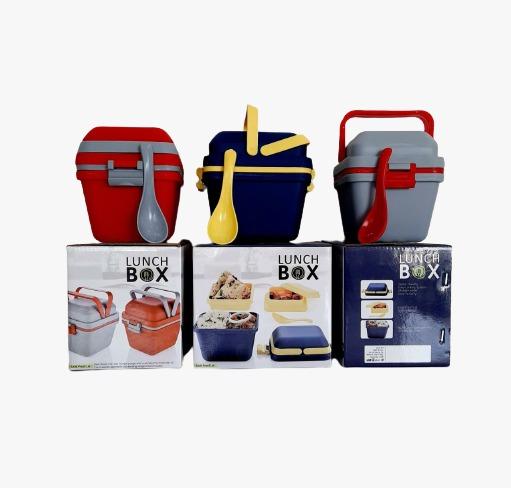 2144 Airtight Lunch Box With Handle  Push Lock - Shop Gharse