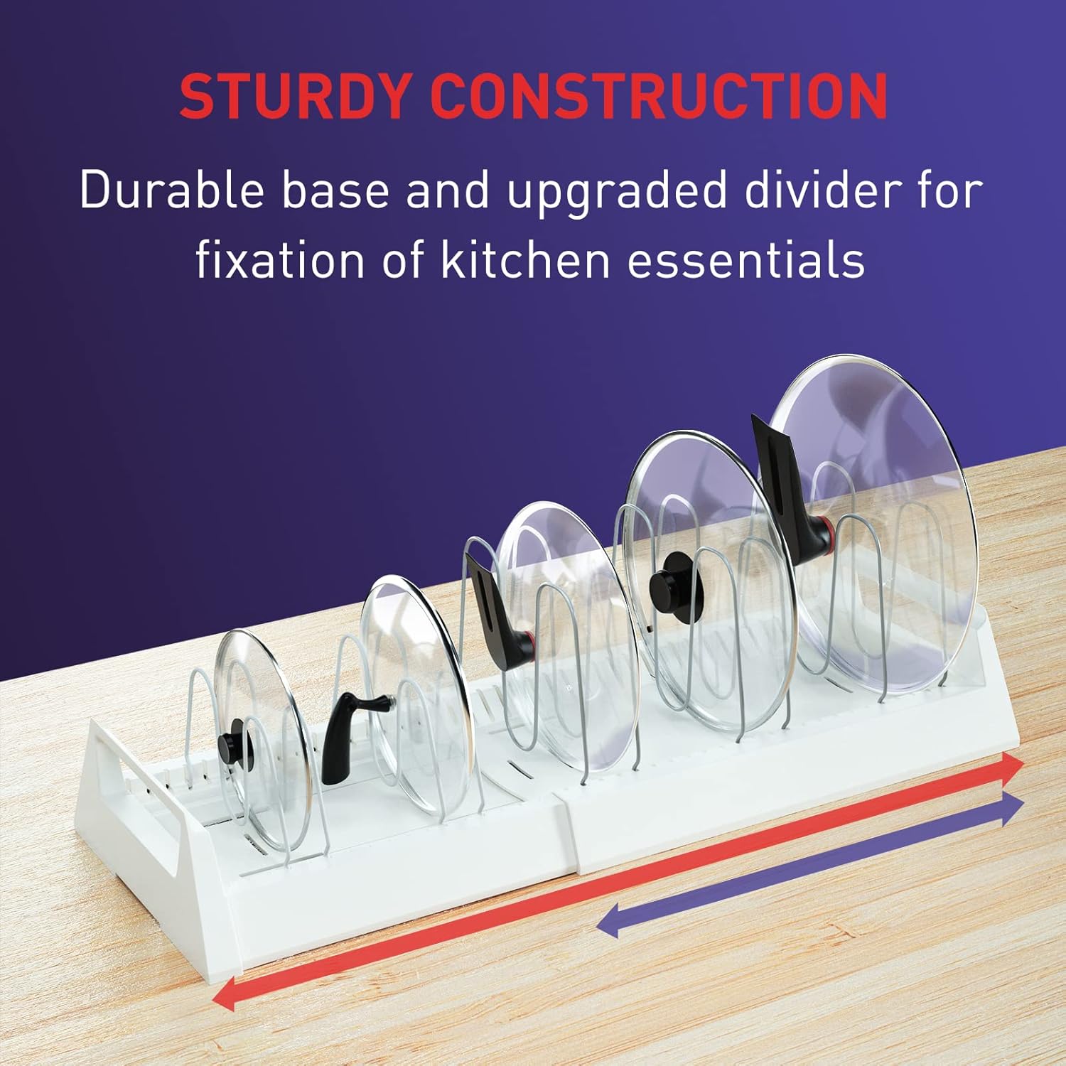 Pots And Pans Organizer Rack For Under Cabinet - Shop Gharse