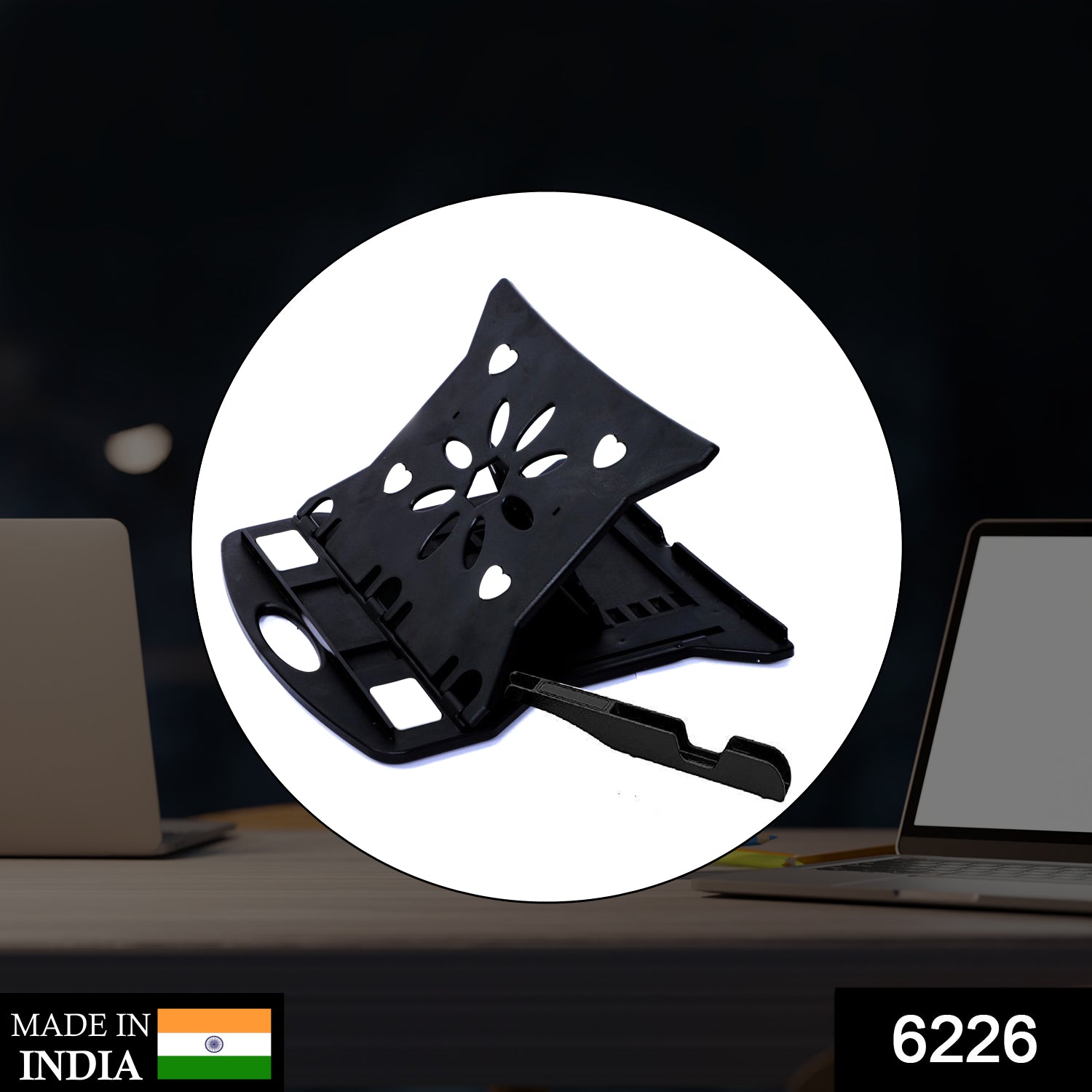 6226 Adjustable Laptop Stand Patented Riser. With Portable Mobile Stand - Shop Gharse