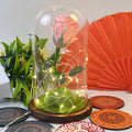 Glass Flower With Led Light Great Gift (1 Set) - Shop Gharse
