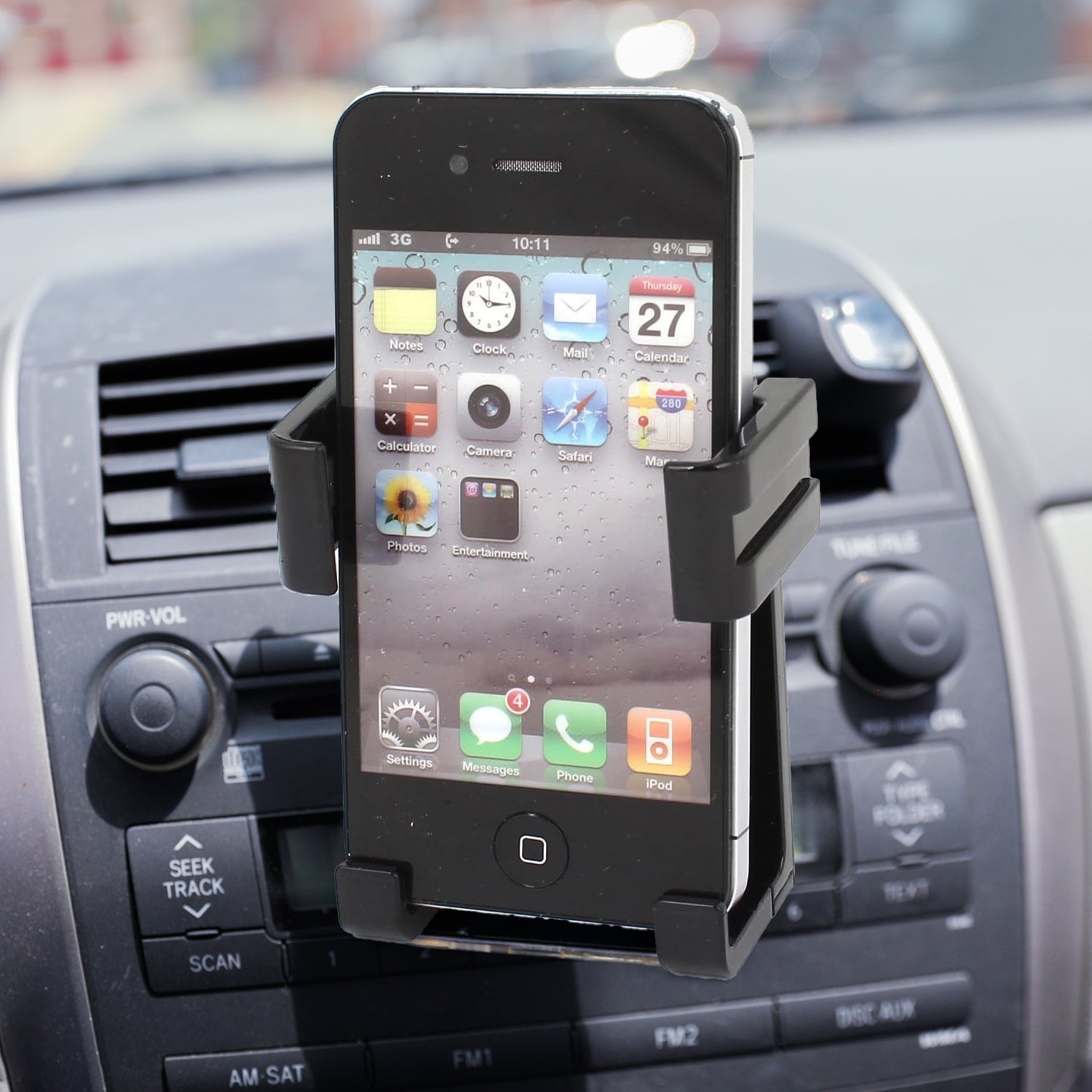 12857smartphone Car Phone Holder Car Air Conditioning Vent Phone Holder Holder Stand For Mobile Phone Cellphone Gps Dashboard Bracket For Car (1 Pc) - Shop Gharse
